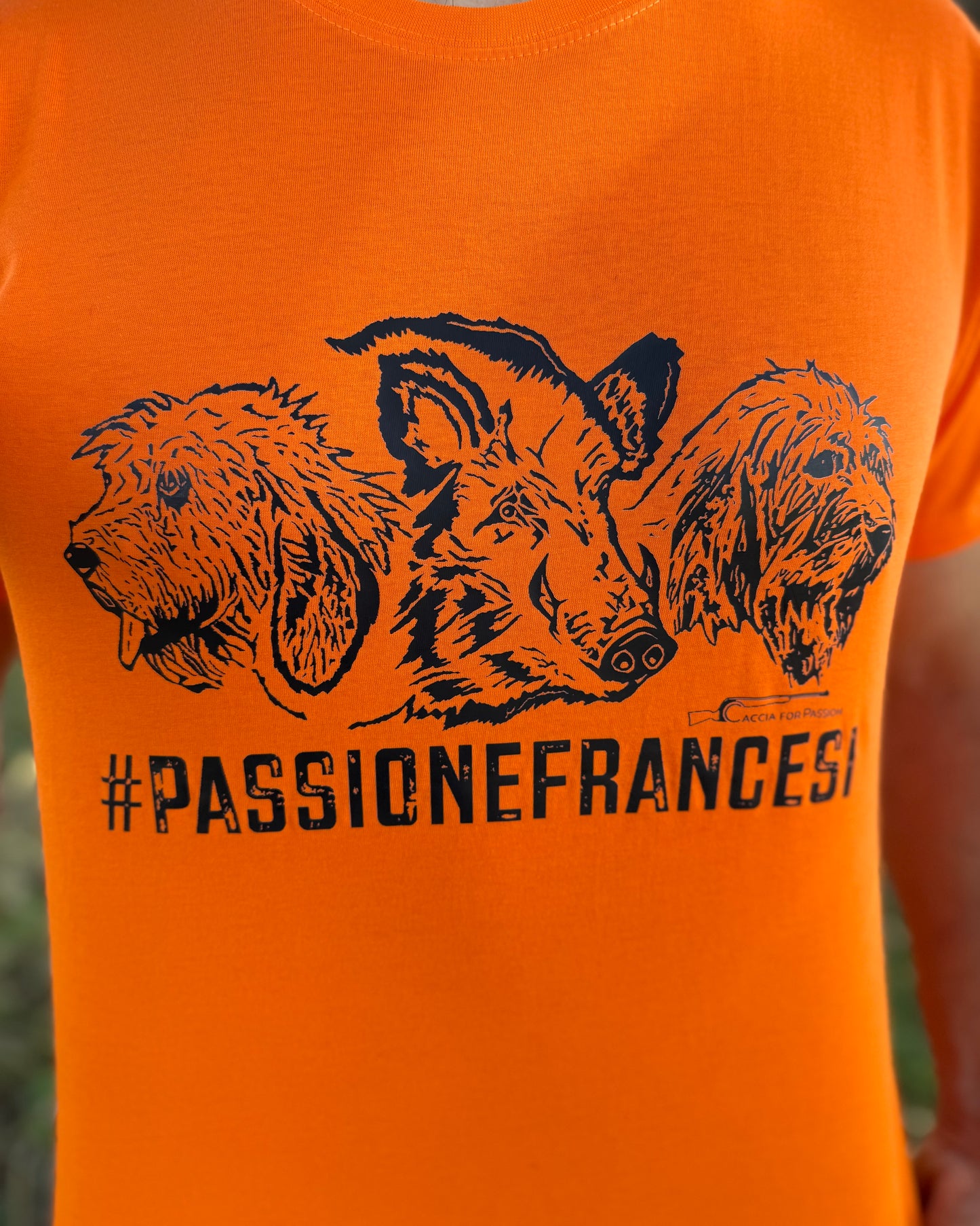 #PASSIONEFRANCESI _ T-SHIRT ORANGE MANICHE CORTE