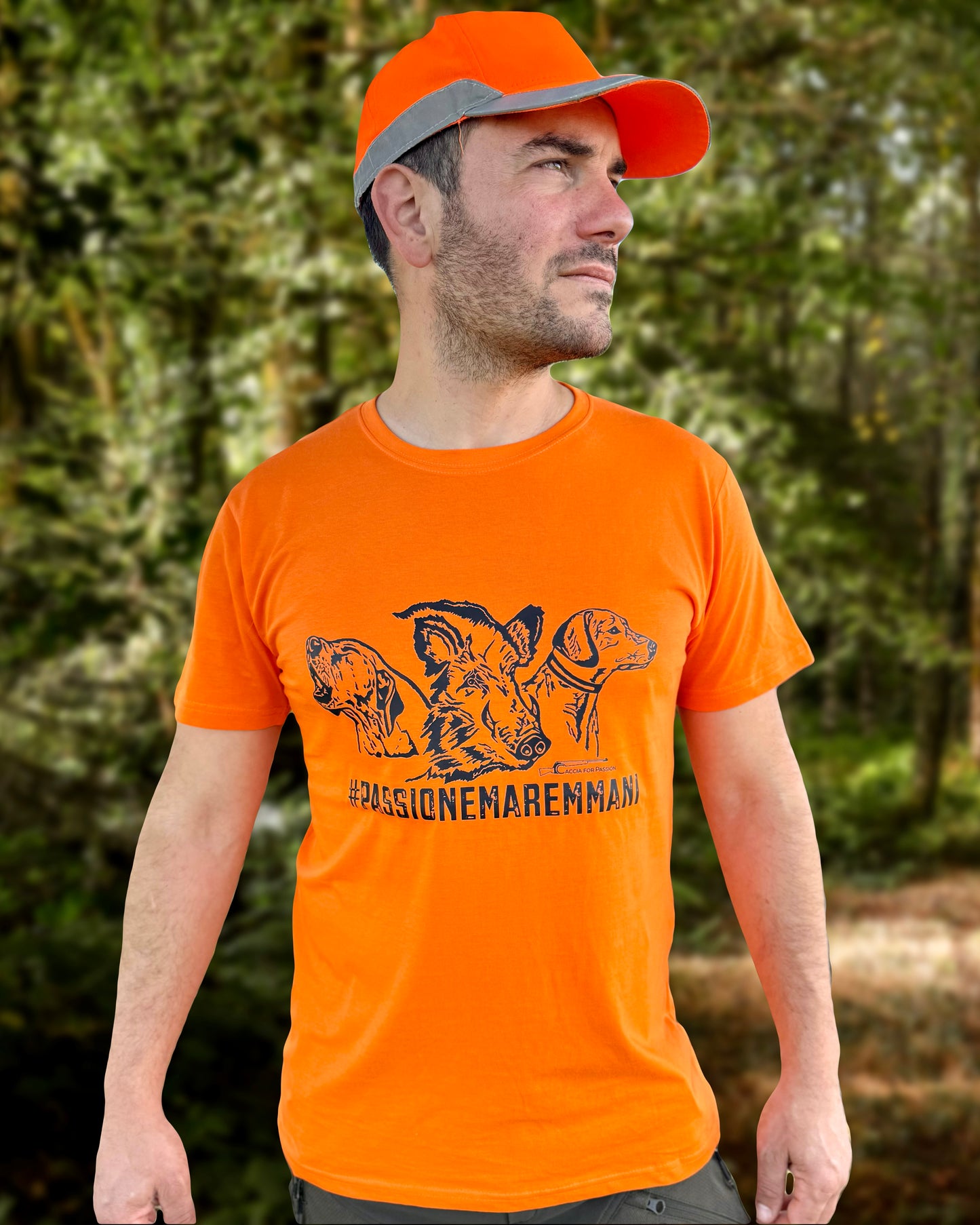 #PASSIONEMAREMMANI _ T-SHIRT ORANGE MANICHE CORTE