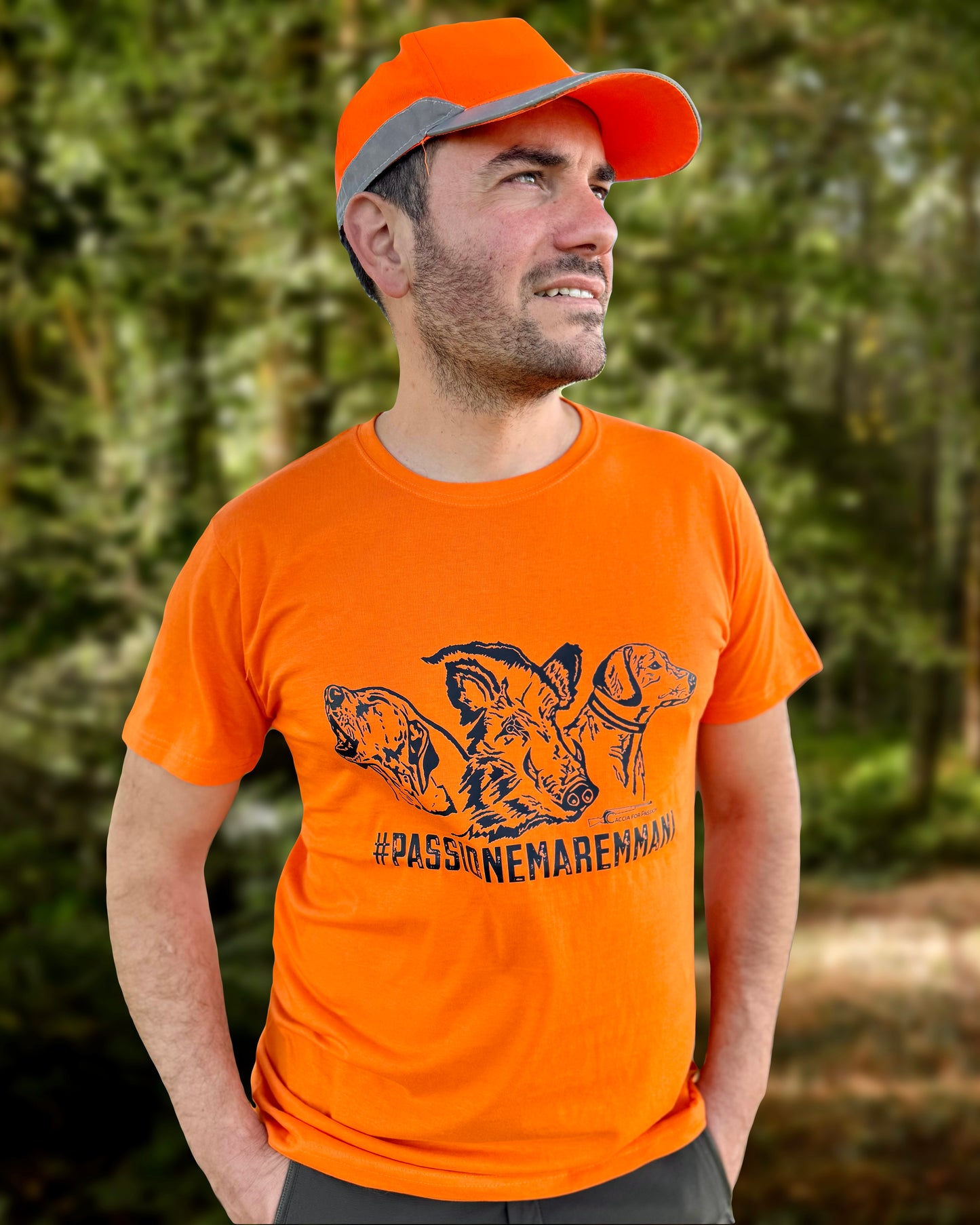 #PASSIONEMAREMMANI _ T-SHIRT ORANGE MANICHE CORTE
