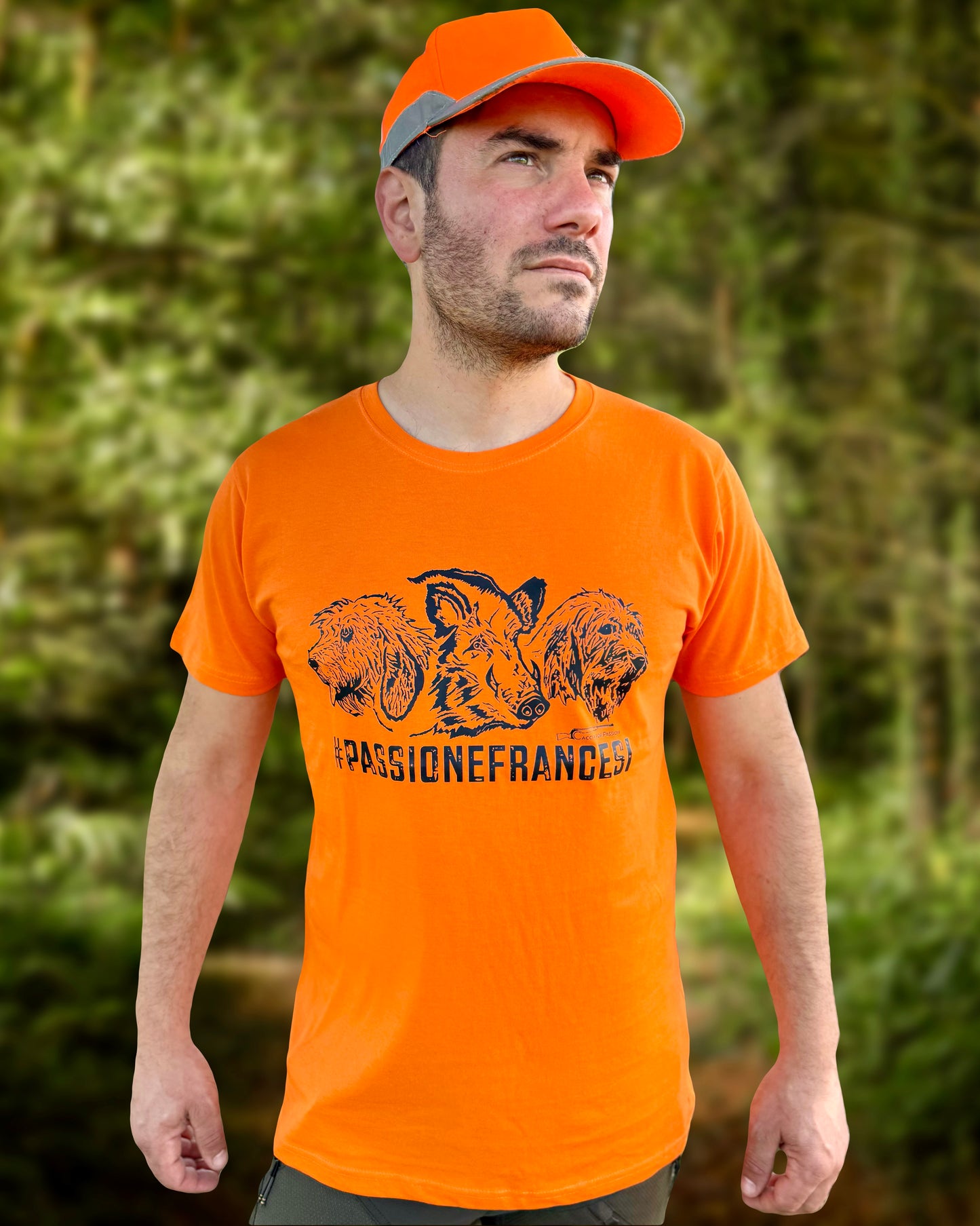 #PASSIONEFRANCESI _ T-SHIRT ORANGE MANICHE CORTE