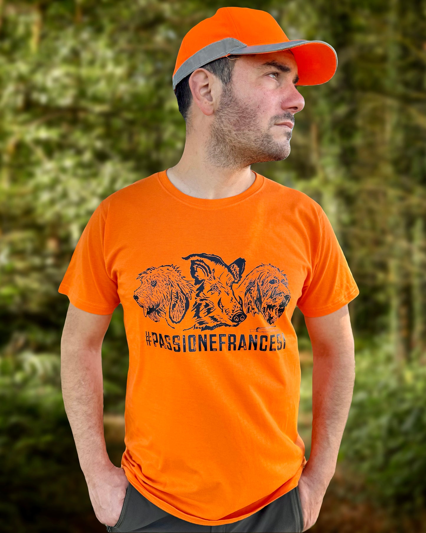 #PASSIONEFRANCESI _ T-SHIRT ORANGE MANICHE CORTE