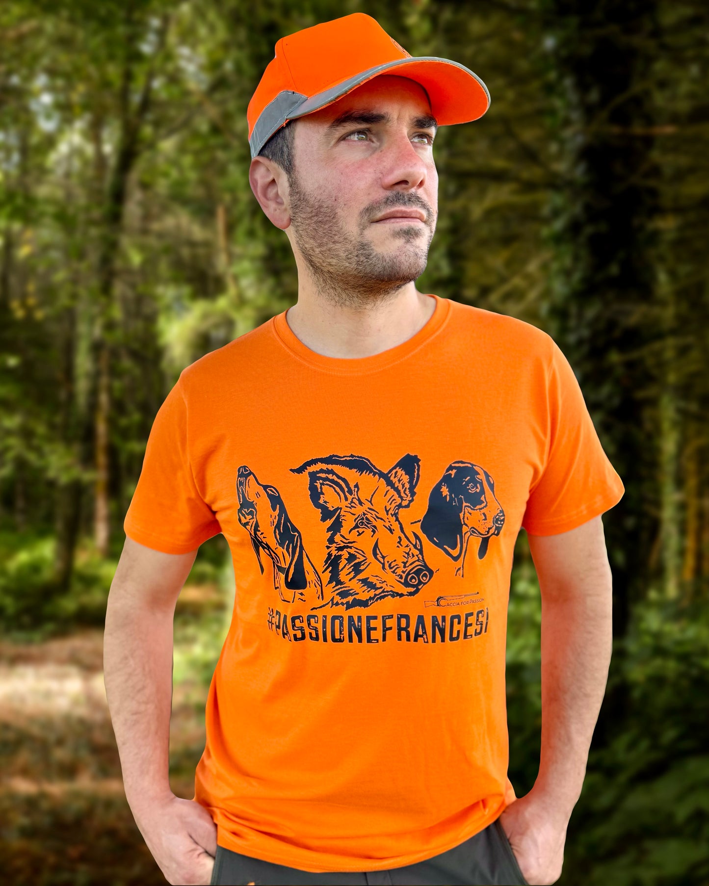 #PASSIONEFRANCESI _ T-SHIRT ORANGE MANICHE CORTE