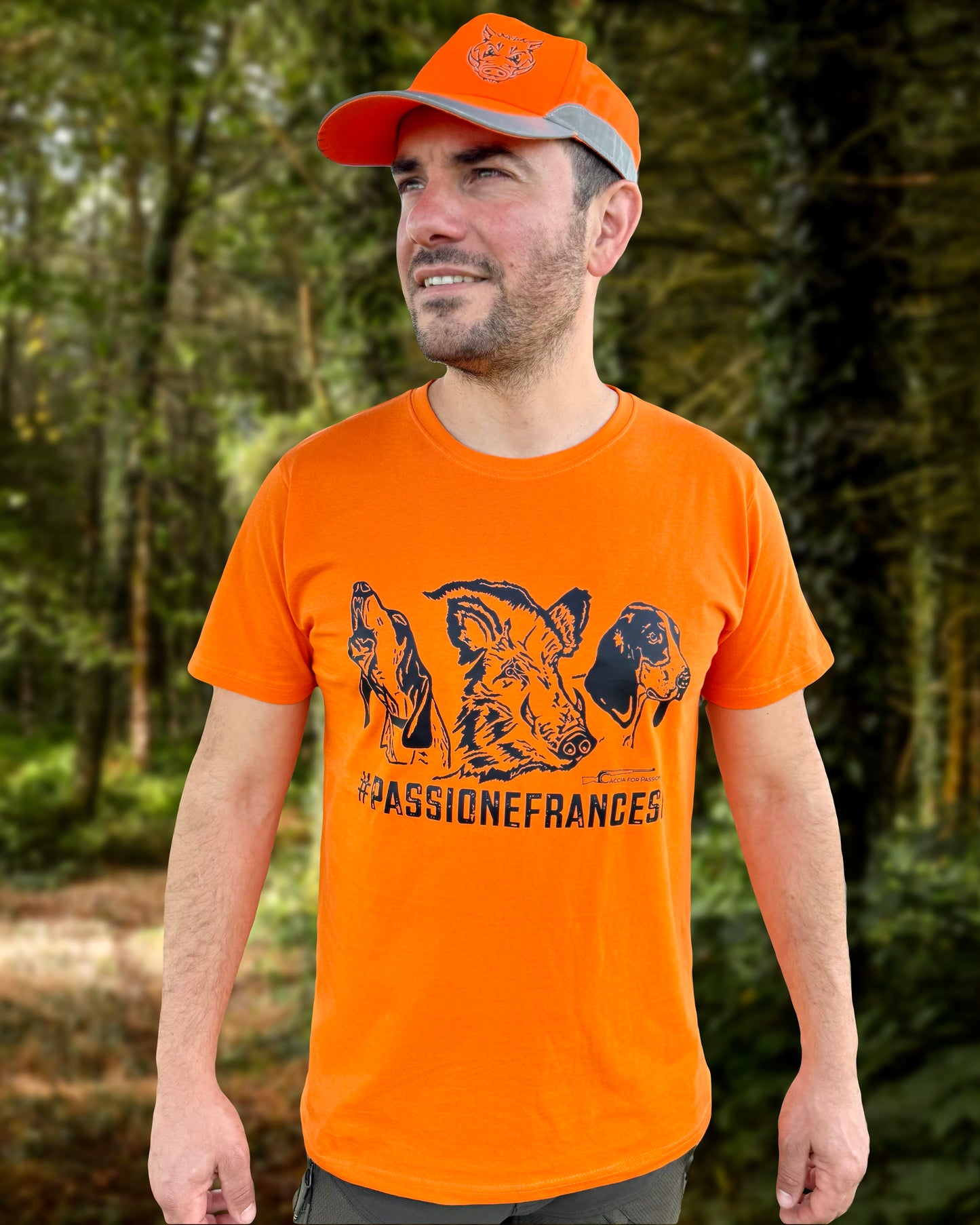 #PASSIONEFRANCESI _ T-SHIRT ORANGE MANICHE CORTE