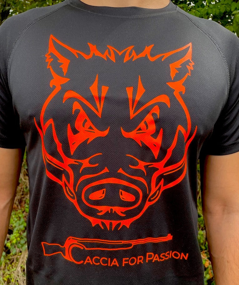 T-Shirt Tecnica #WILDBOARPASSION _ CACCIA AL CINGHIALE