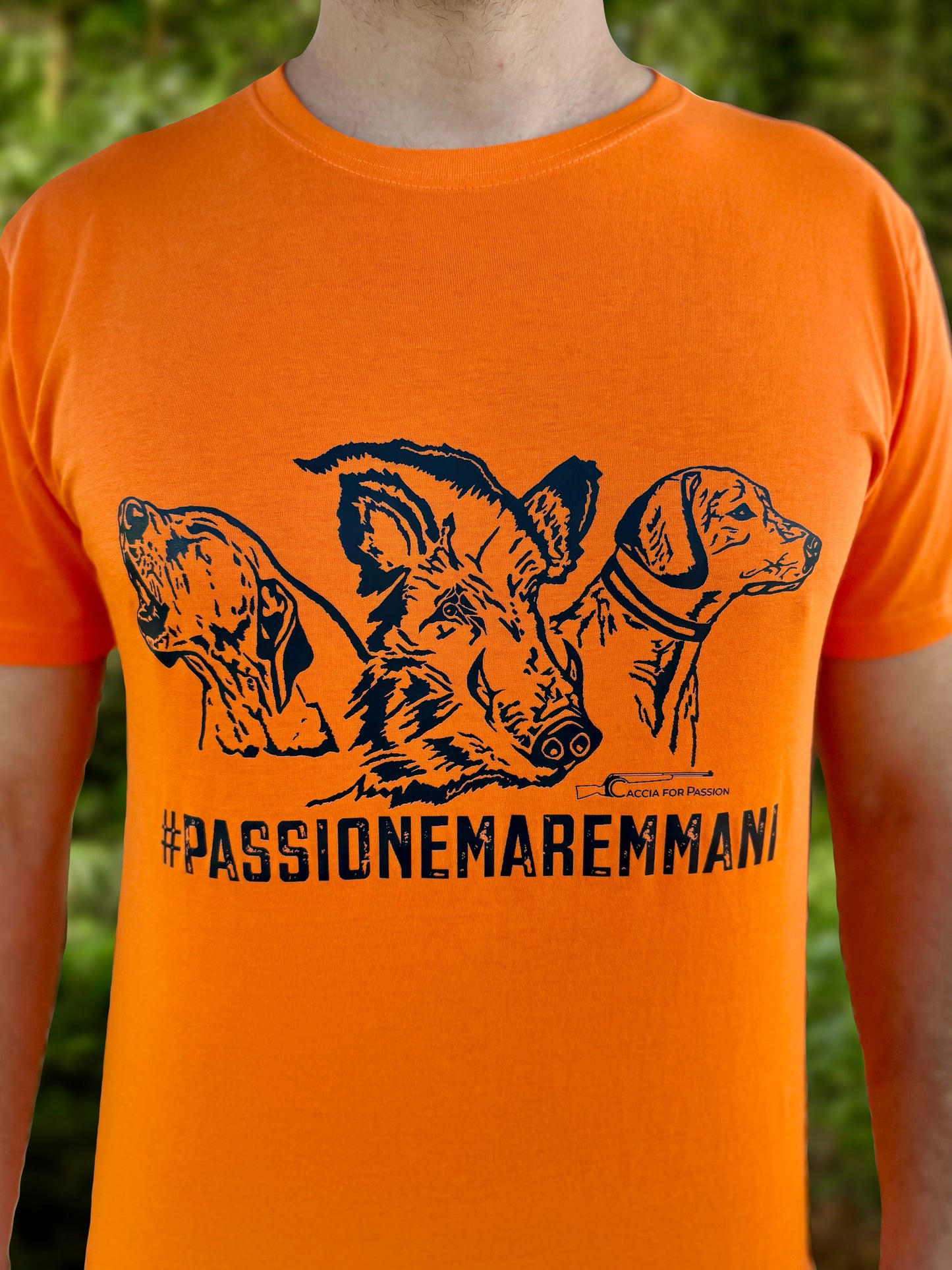 #PASSIONEMAREMMANI _ T-SHIRT ORANGE MANICHE CORTE