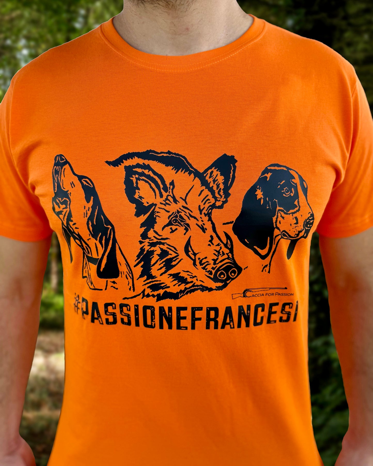 #PASSIONEFRANCESI _ T-SHIRT ORANGE MANICHE CORTE