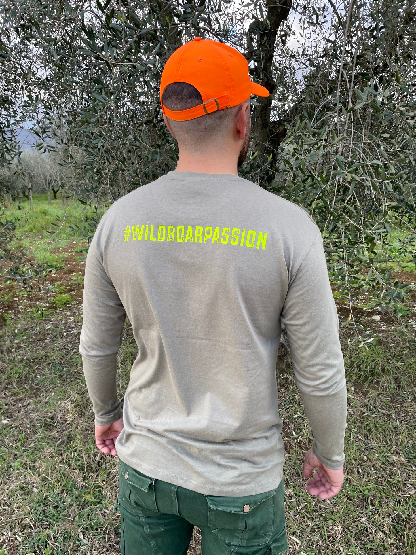 MAGLIA MANICHE LUNGHE _ #WILDBOARPASSION _ MILITARY GREEN